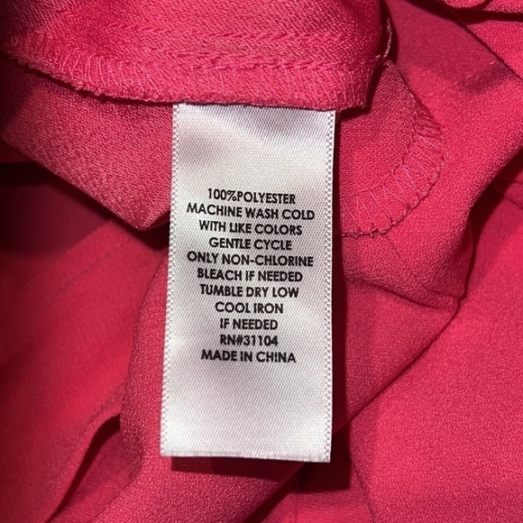 Madison High Waisted Wide Leg Capri Pants Pink Size 8 NWT - Picture 7 of 9